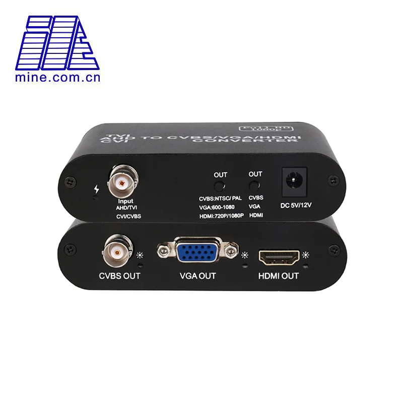 

Analog AHD / CVI / TVI to HDMI / VGA / CVBS HD SD Video Converter