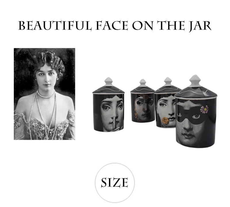  Fornasetti Candle Holder Jewerlry Storage Dressiing Pen Jar Cup Makeup Pen Organization Holder Huma