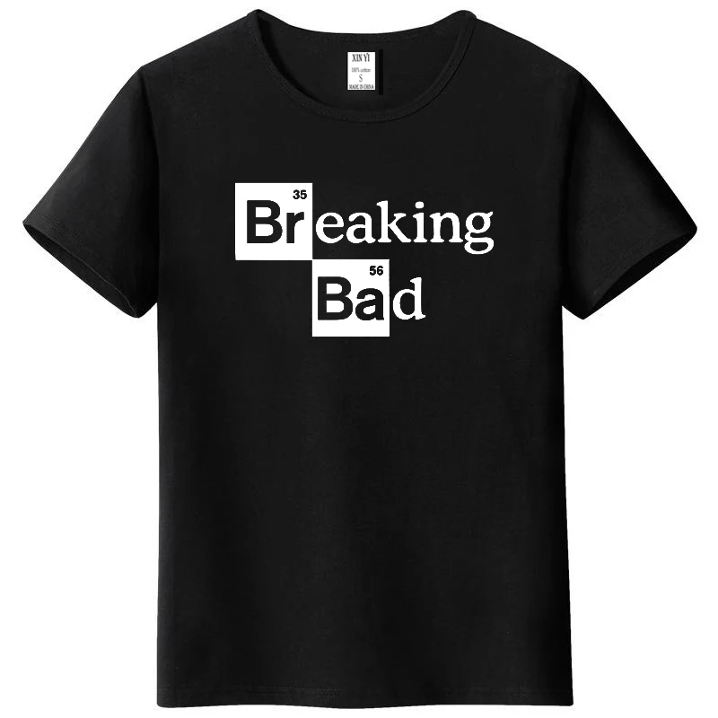 Men t shirts Walter White Tops Cotton O-Neck Heisenberg Men T-shirt Short Sleeve Casual Breaking Bad Print T Shirt For Men