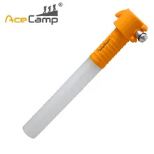 AceCamp 5 в 1 Многофункциональный Открытый Аварийный автоматический инструмент безопасности светодиодный фонарик молоток безопасности водонепроницаемый светящаяся палка