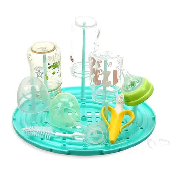

Baby Portable Bottle Drying Racks With Anti-dust Cover Large Nursing Bottle Storage Box Baby Dinnerware Organizer