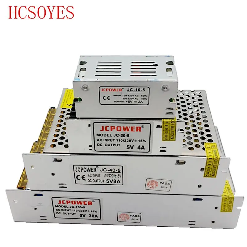 Светодиодный блок питания для трансформаторов WS2812B WS2801 APA102 8806 1 шт. 5 В
