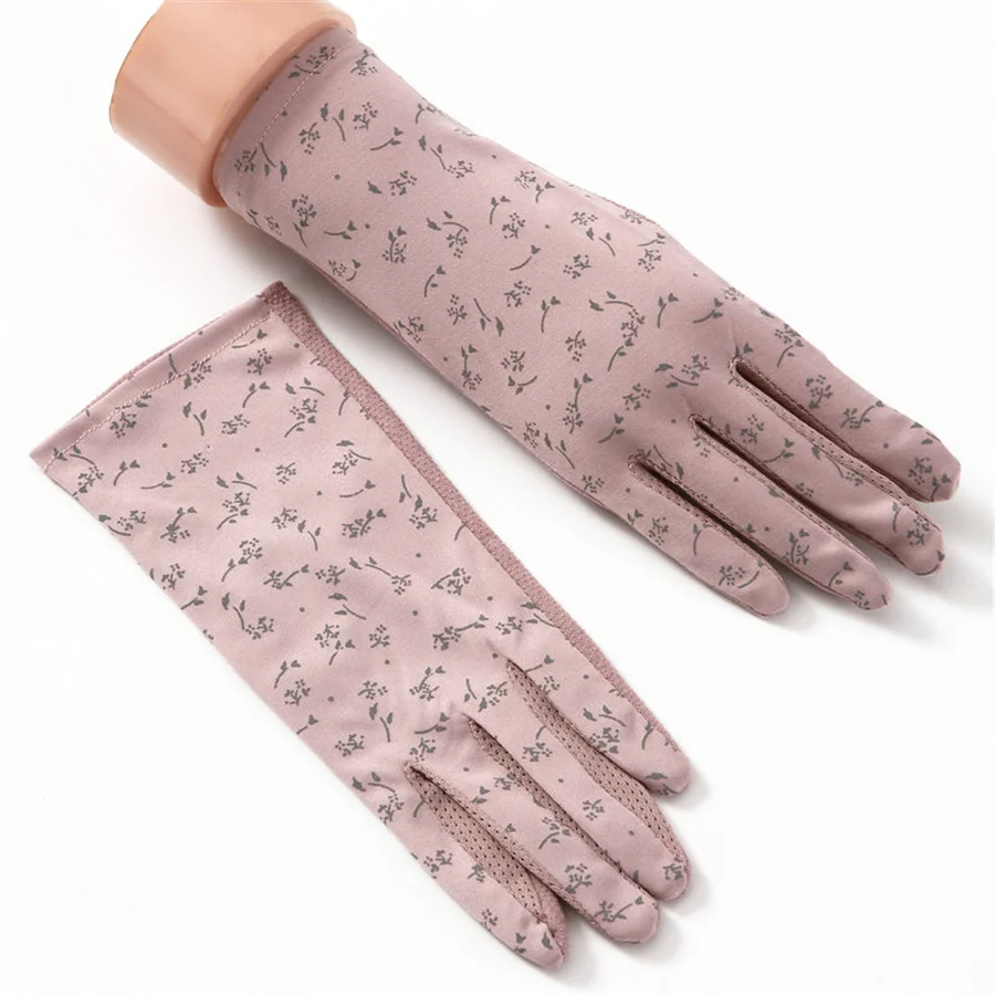 

Women Gloves Spring Autumn Thin Section Summer Sunscreen Driving Anti-Skid Touch Screen All Refers To Breathable UV 3-TBFS04