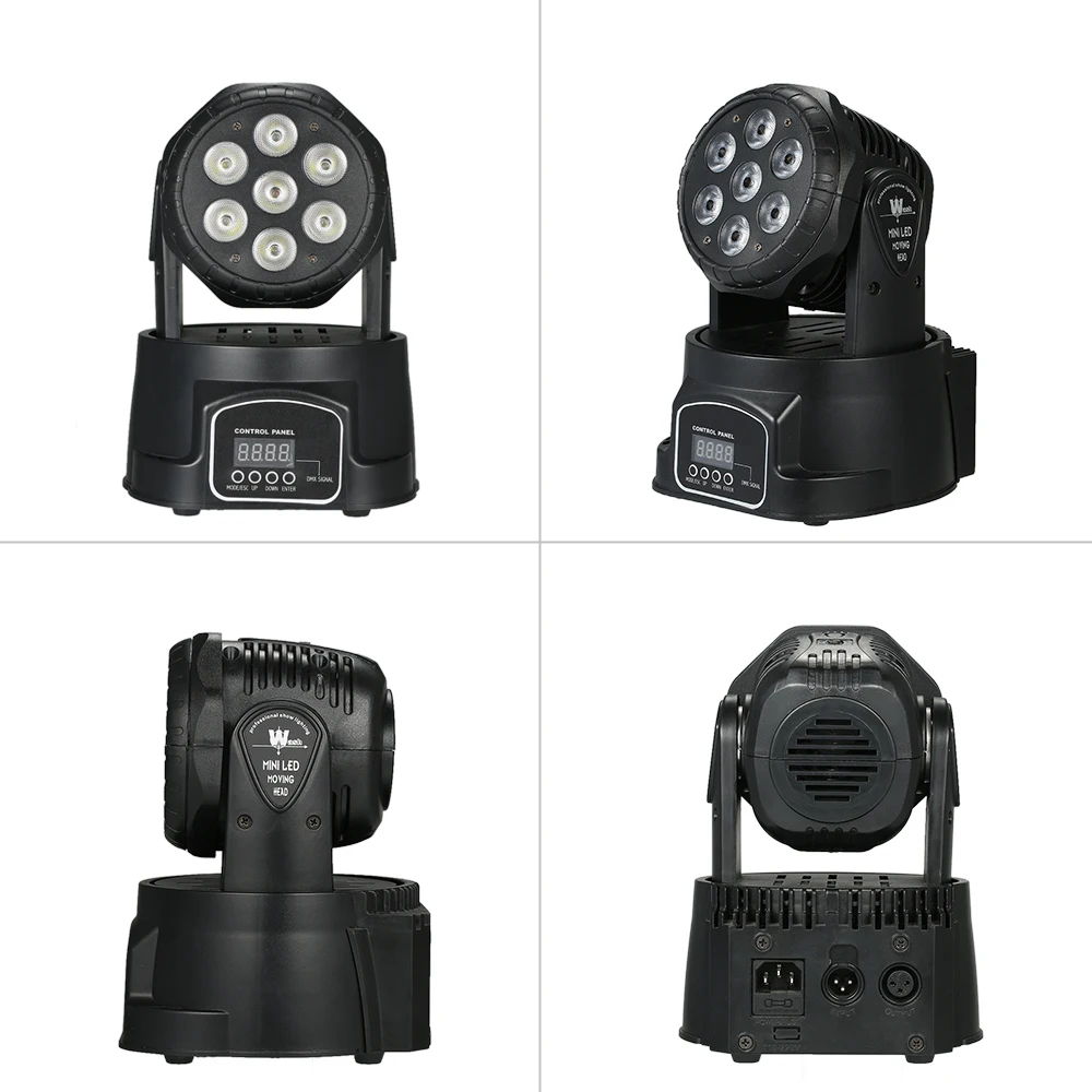DMX512 105W 7LED RGBW светодиодный сценический светильник с подвижной головкой для