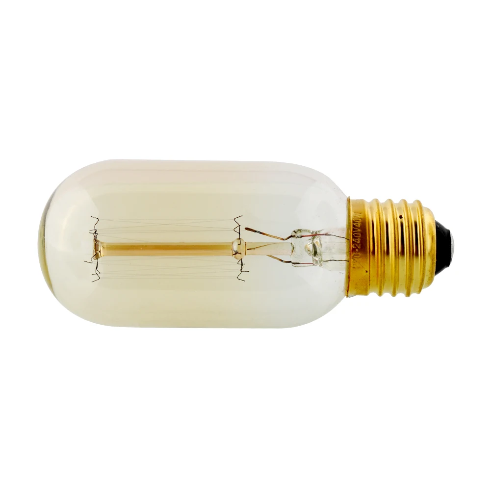 Винтаж E27 экономия 40 Вт/220 Вт Edison T45 свет Промышленного Стекла InteriorDesign классическая лампа Декор 40 Вт освещение лампа под старину