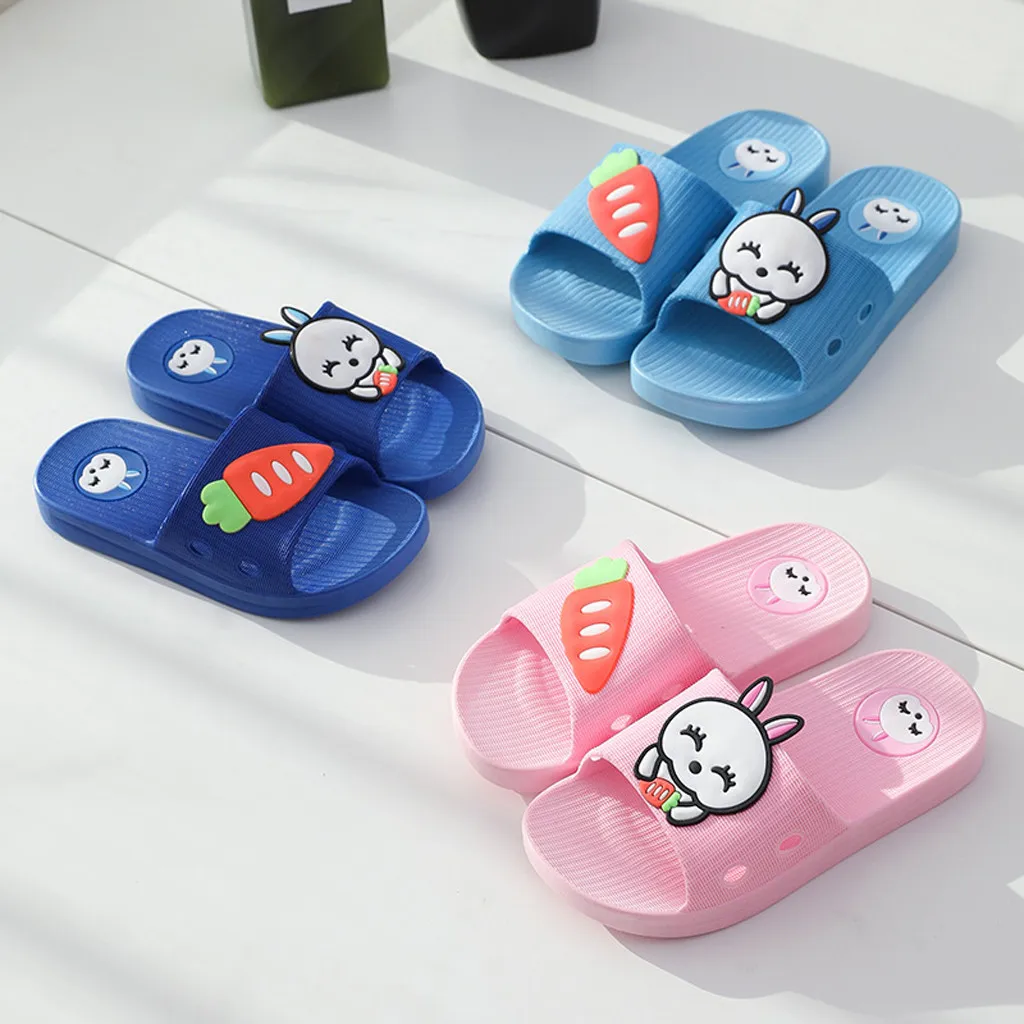 

kids slippers Children Baby Kids Girls Boys Home Slippers Cartoon Rabbit Floor Shoes Sandals Pantufa Infantil Slippers Children