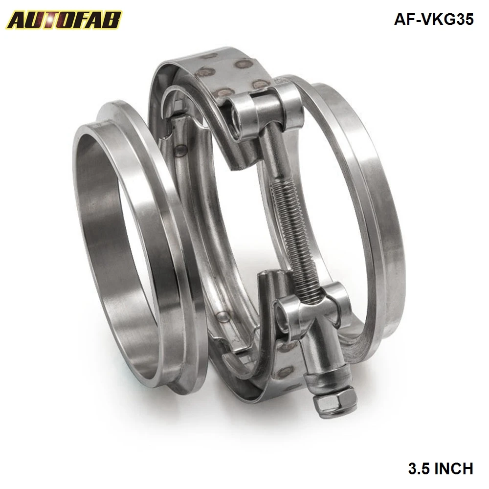 3.5" V Band Heavy Duty Exhaust Down pipe Turbo Dump Pipe Clamp Flange