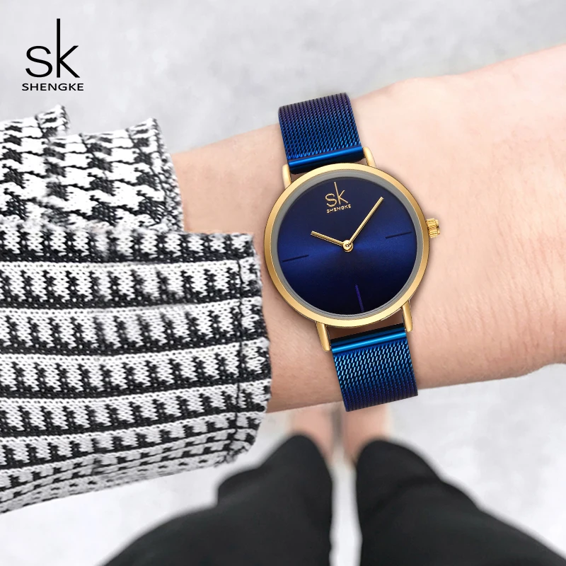 Shengke Orologio Da Polso Al Quarzo In Acciaio di Modo Delle Donne Orologi  Bracciale Orologio Relogio Feminino 2018 SK Creativo Orologi Da Donna #  K0043|watch f|watch fashionwatch fashion women - AliExpress