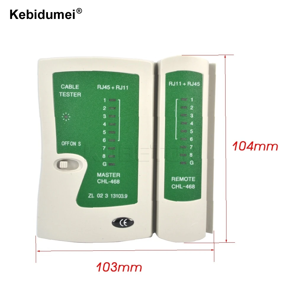 Kebidumei 5 шт. Профессиональный сетевой Кабельный тестер RJ45 RJ11 RJ12 CAT5 UTP LAN Кабельный тестер сетевой инструмент сетевой тестер