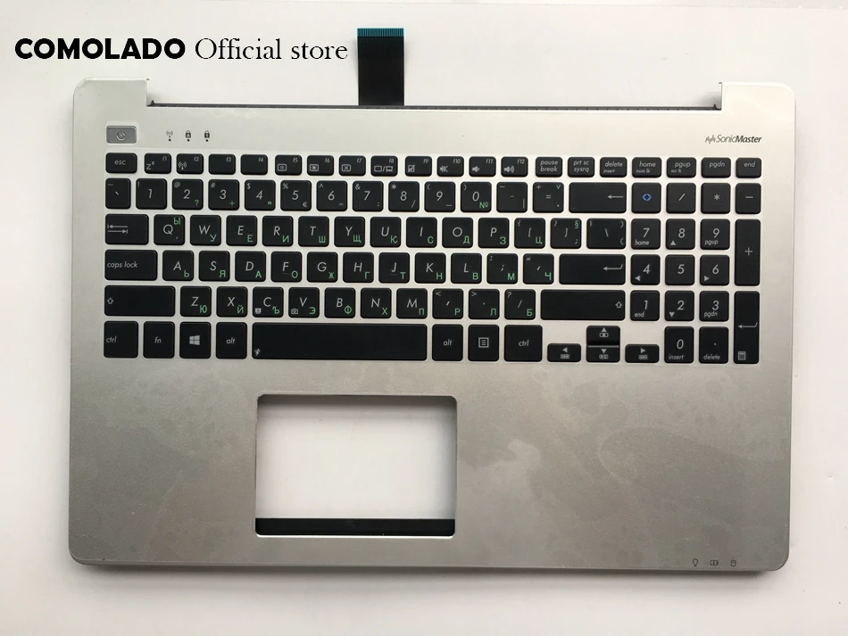 

BG Bulgaria Keyboard For ASUS S551 K551 S551L R553L S551LN V551 K551L Top Cover Upper Case Palmrest Silver keyboard BG Layout