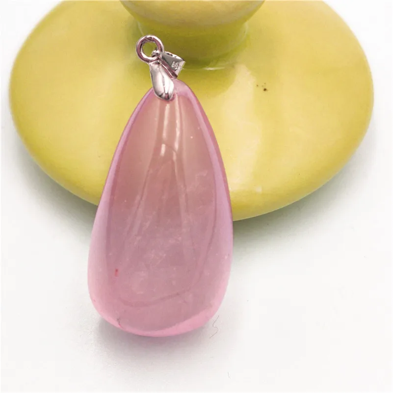 Rose Quartz Pendant Clear Mozambique (5)
