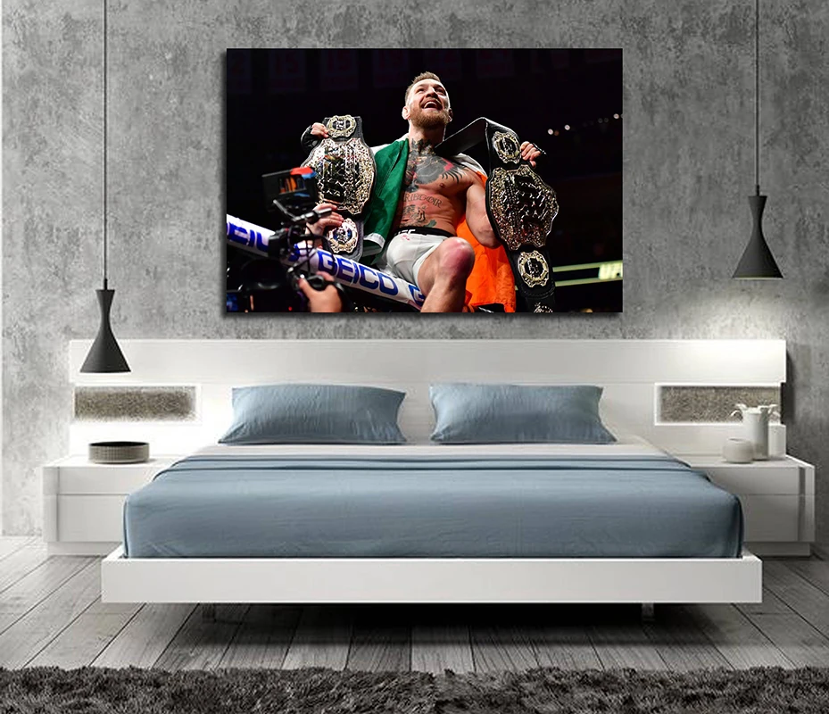 Конор Макгрегор ирландский ММА UFC Featherweight Чемпион плакаты Масляная картина на холсте Живопись - Цвет: 7