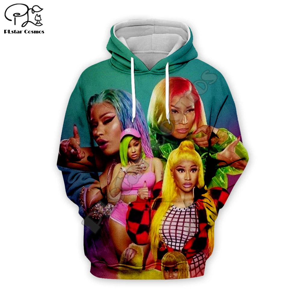 

Nicki Minaj Soft Warm singer 3d Hoodies Print Women/Men casual Cool Long Sleeve Print Sweatshirts Hooded Fashion unisex Clothes