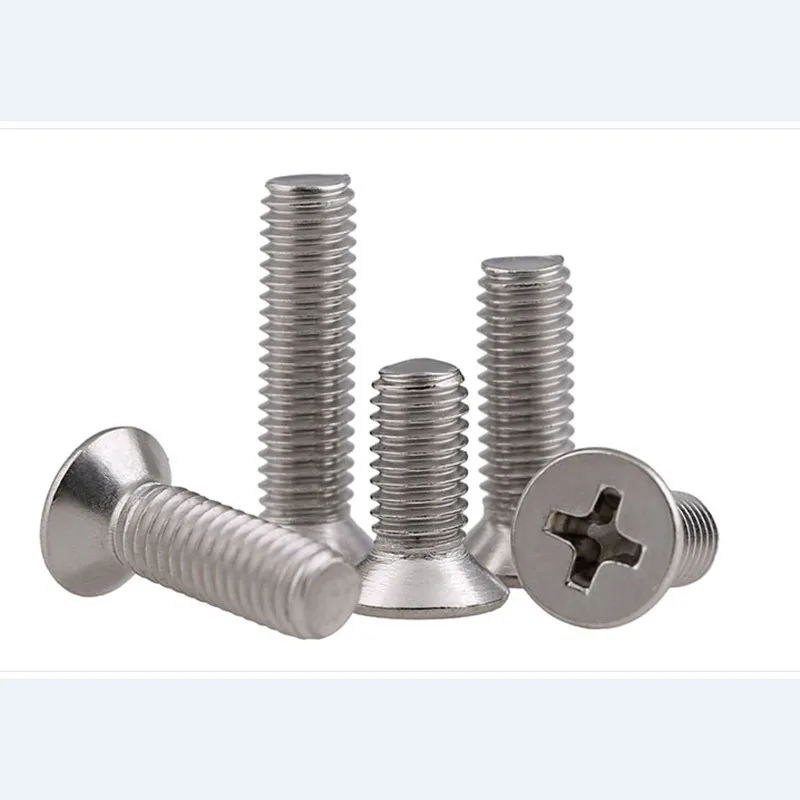 

304 Stainless Steel GB819M3/M4/M5 Flat Head Cross Countersunk Head Screw