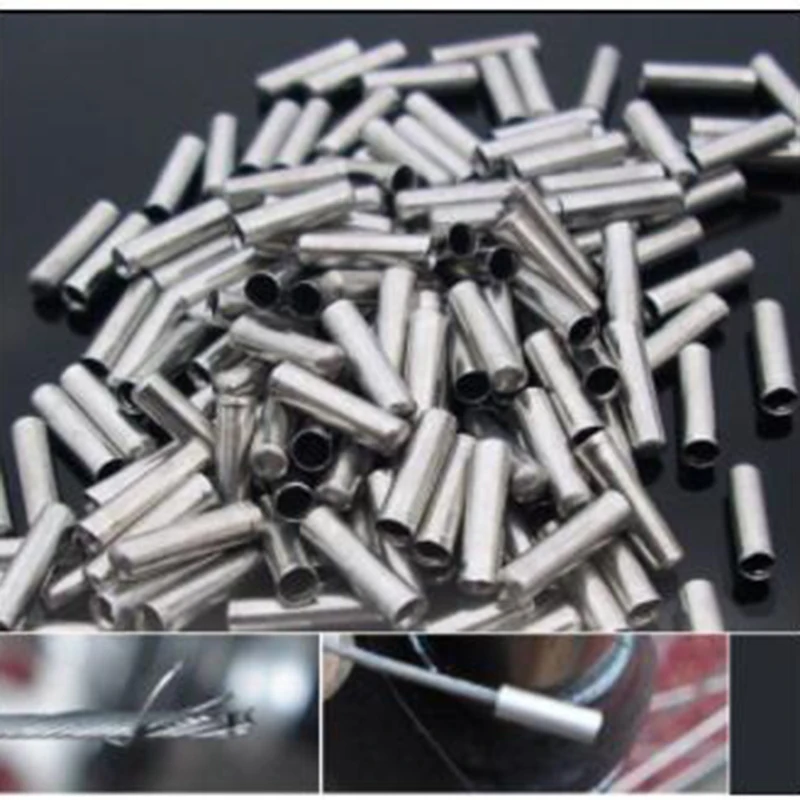 50 قطعة/المجموعة الألومنيوم سبائك كاب يعقص الدراجة دراجة كابلات شيفتر الداخلية كابل نهاية قبعات Repairment أجزاء دراجة أجزاء اكسسوارات
