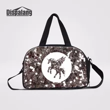 Dispalang модные женские туфли дорожная сумка с единорогом складной леди дорожная Duffle Tote Портативный Чемодан сумки выходные сумка