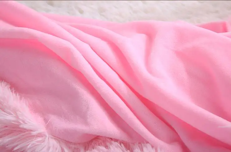 Зимнее мягкое длинное плотное теплое меховое теплое элегантное уютное грязно-розовое одеяло 51 ''X 63'' 63 ''X 79'' для спальни