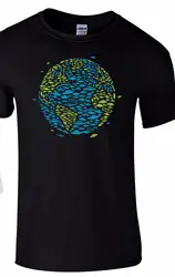 Футболка для Хэллоуина с изображением инопланетян invated Earth, забавная дешевая мужская футболка с о-образный вырез с принтом
