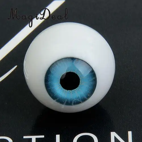 8Pcs/Pack Round Acrylic Doll Eyes Eyeballs for Dolls Plush Animal Toys Halloween Props DIY Craft Accs 16mm