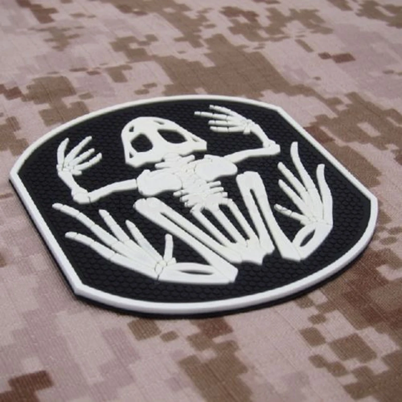 Devgru Темно Синяя команда уплотнения 6 Скелет Лягушки Frogman ПВХ Резиновый патч