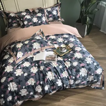 

Vintage pastoral bedding set adult girl,full queen king cotton unusual double home textile bed sheet pillow case duvet cover