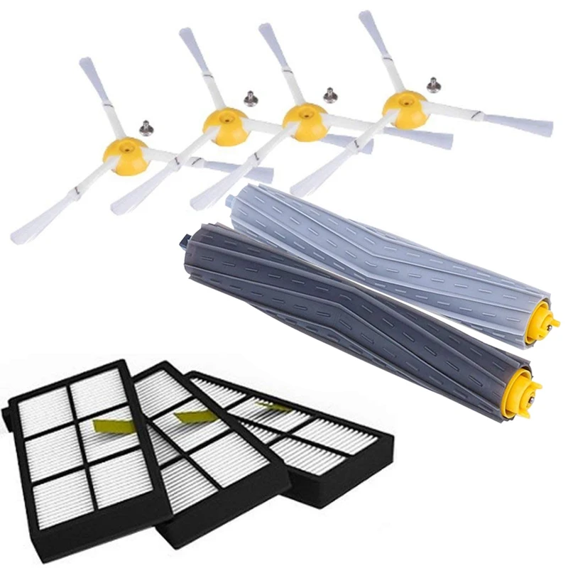 

for IRobot Roomba Parts Kit Series 800 860 865 866 870 871 880 885 886 890 900 960 966 980 - Brushes and Filters
