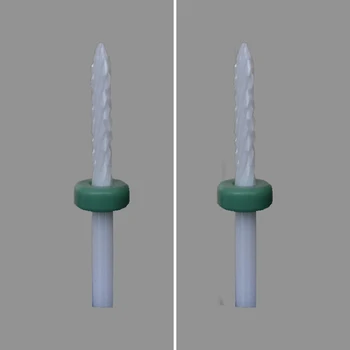

White Ceramic Nail Drill Bit-2 Pcs/Lot - Under Nail Cleaner Bit - (0034.023)