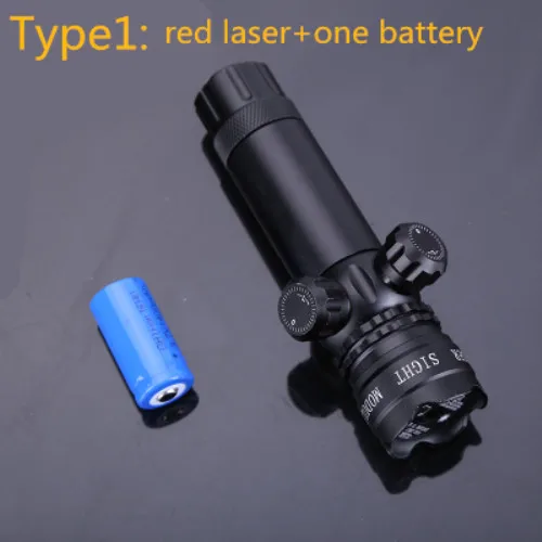 Тактический красный точечный лазерный прицел для прицела охотничьего прицела регулируемый водонепроницаемый лазер с батареей 11-20 мм горка зажим Крепление