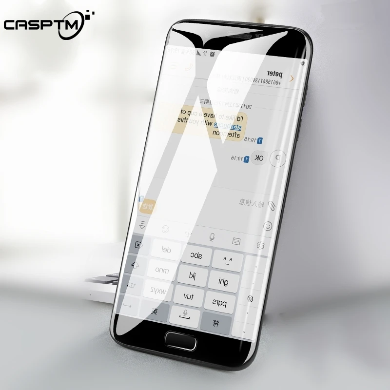 

CASPTM Slim Transparent Tempered Glass For Samsung Galaxy A8 A6 Plus J6 2018 J7 Prime 2 Duo Premium Screen Protector Clear Film