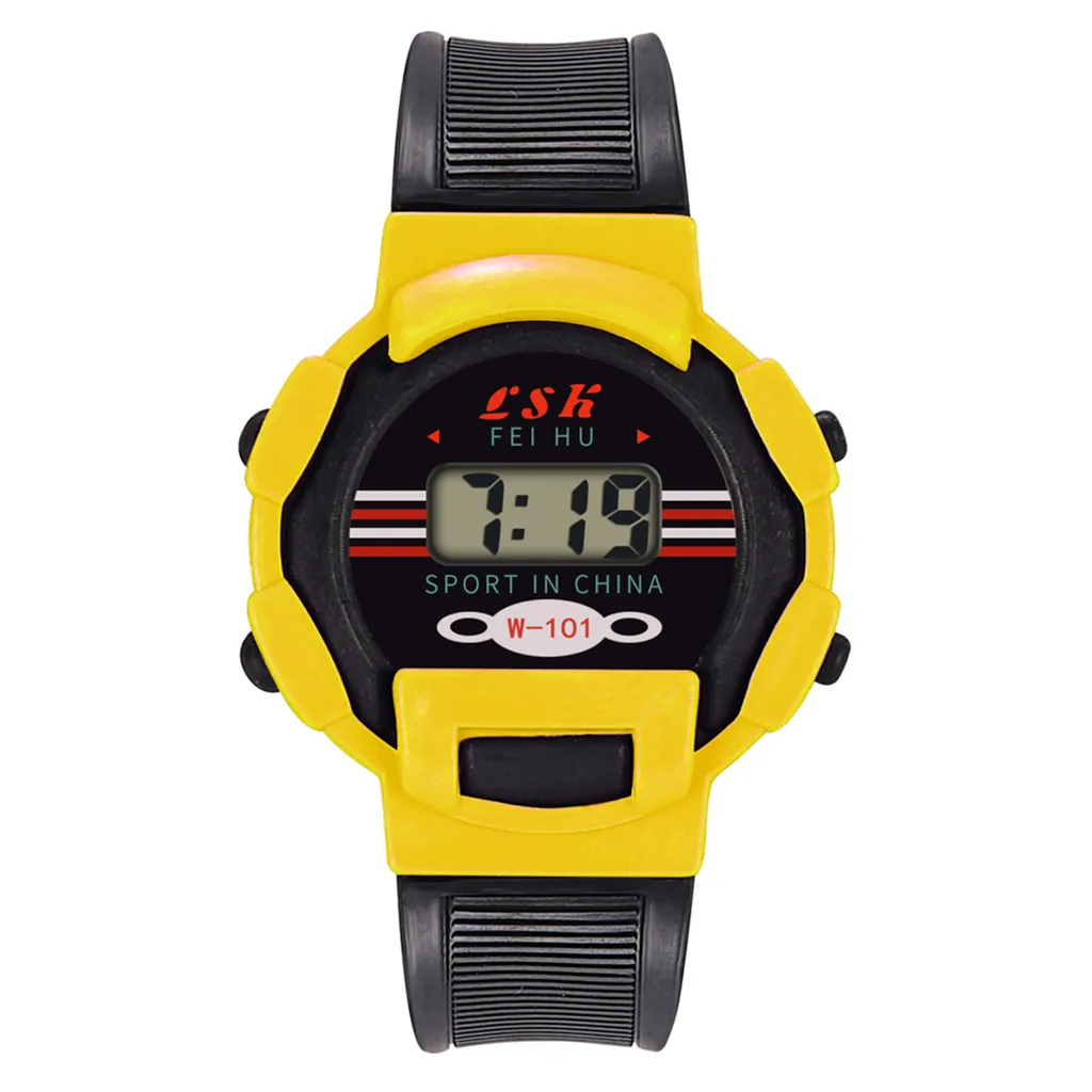 Цифровые часы для детей, для девочек, аналоговые цифровые спортивные часы, светодиодный, электронные, водонепроницаемые, наручные часы, новые, простые, высокое качество, c0603 - Цвет: G