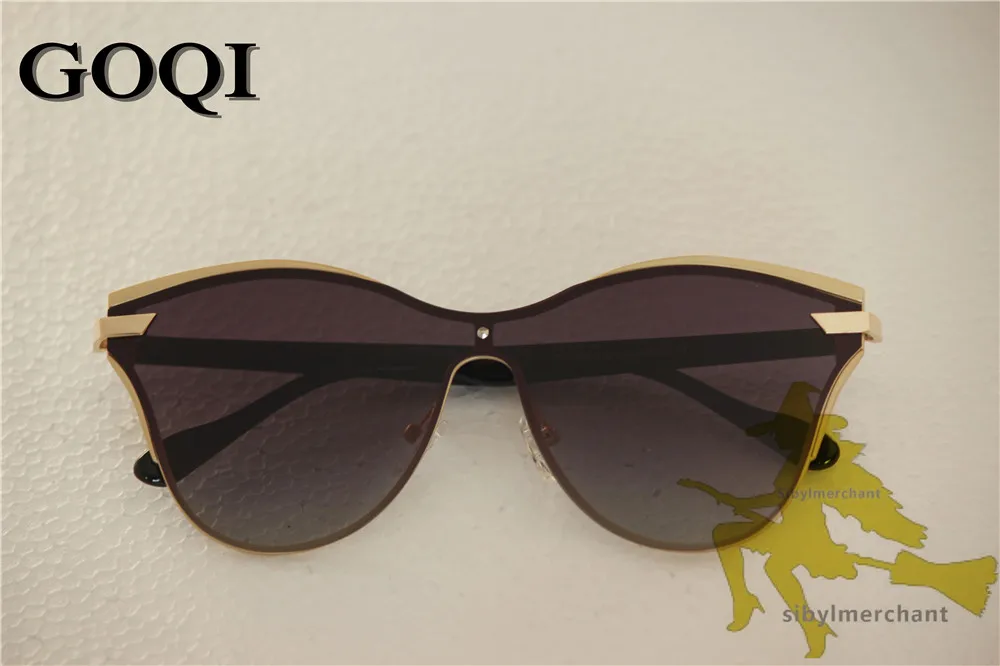 GOQI Модные женские поляризованные цветные Поляризованные солнечные очки, женские очки с металлической оправой, праздничные солнцезащитные очки для покупок