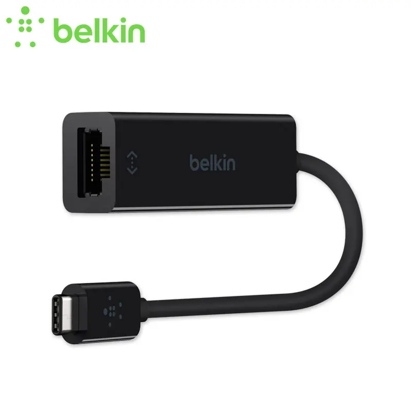 

Belkin Original USB-C to Gigabit Ethernet Adapter (Type-C to 100/1000Mbps Network Card) for MacBook Pro with Package F2CU040