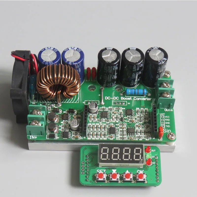 

DC-DC Boost Voltage Converter 6-60V to 6V-90V 600W Step Up Voltage Regulator Stablizer LED Display