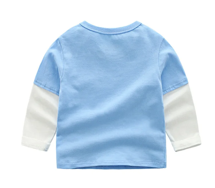 Bibicola Мальчики весна-осень футболка новые хлопковые футболки с длинными рукавами одежда для детей с рисунками для детей Повседневная футболка Топы