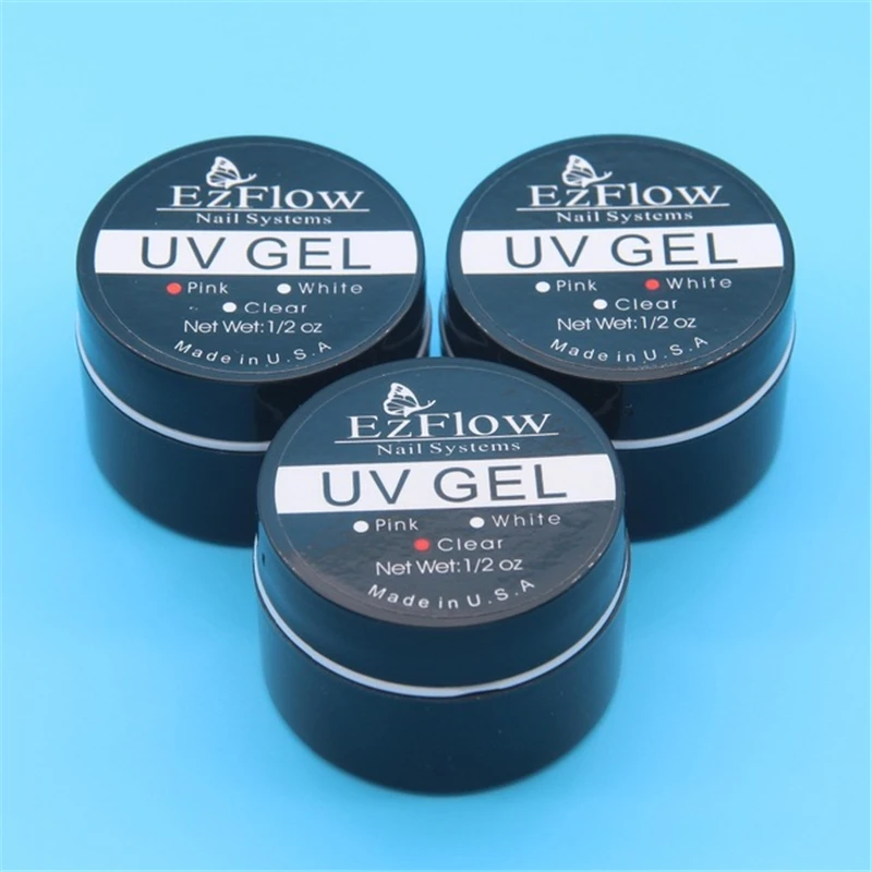 

1Pcs Pink / White / Clear UV Gel crystal gel