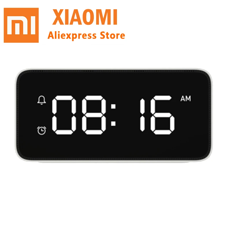 

Original Xiaomi Xiaoai Smart Alarm Clock Voice Broadcast Clock ABS Table Dersktop Clocks AutomaticTime Calibration Mi Home App