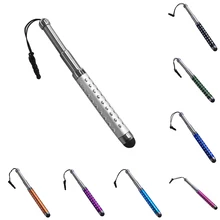 Длина масштабируемый сенсорный экран конденсатор ручки ручка три телескопические ремень Дрель Ручка стилус