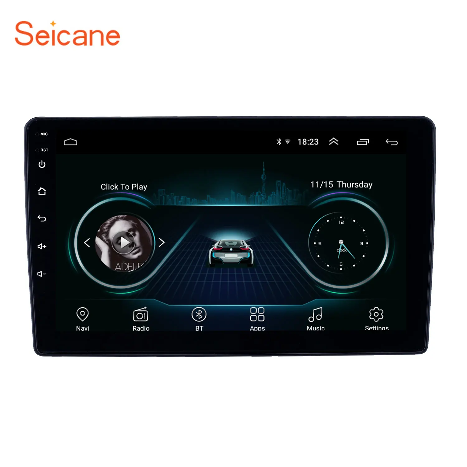 Seicane 2din Android 8,1 Автомобильный gps navi головное устройство плеер для peugeot 307 2001 2002-2008 поддержка SWC резервная камера Bluetooth Wifi