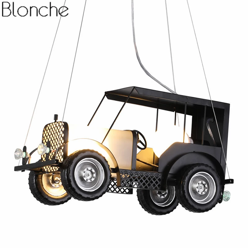 Vintage Car Pendant Lights Led loft Industrial Lamp Hanging Luminaire