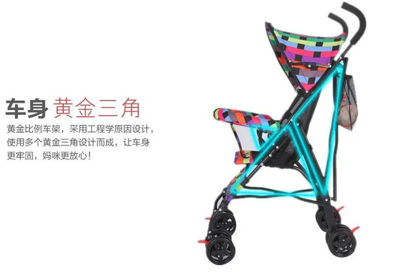 Летняя портативная легкая полудрагоценная зонтик маленькая детская коляска для путешествий Quicksmart складная детская коляска-коляска От 0 до