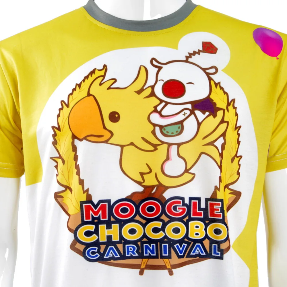 FF15 Final Fantasy XV Cosplay T-shirt Moogle Chocobo Costumes Noctis Lucis Caelum Carnival Shirts Men Short Sleeve Tops Tees
