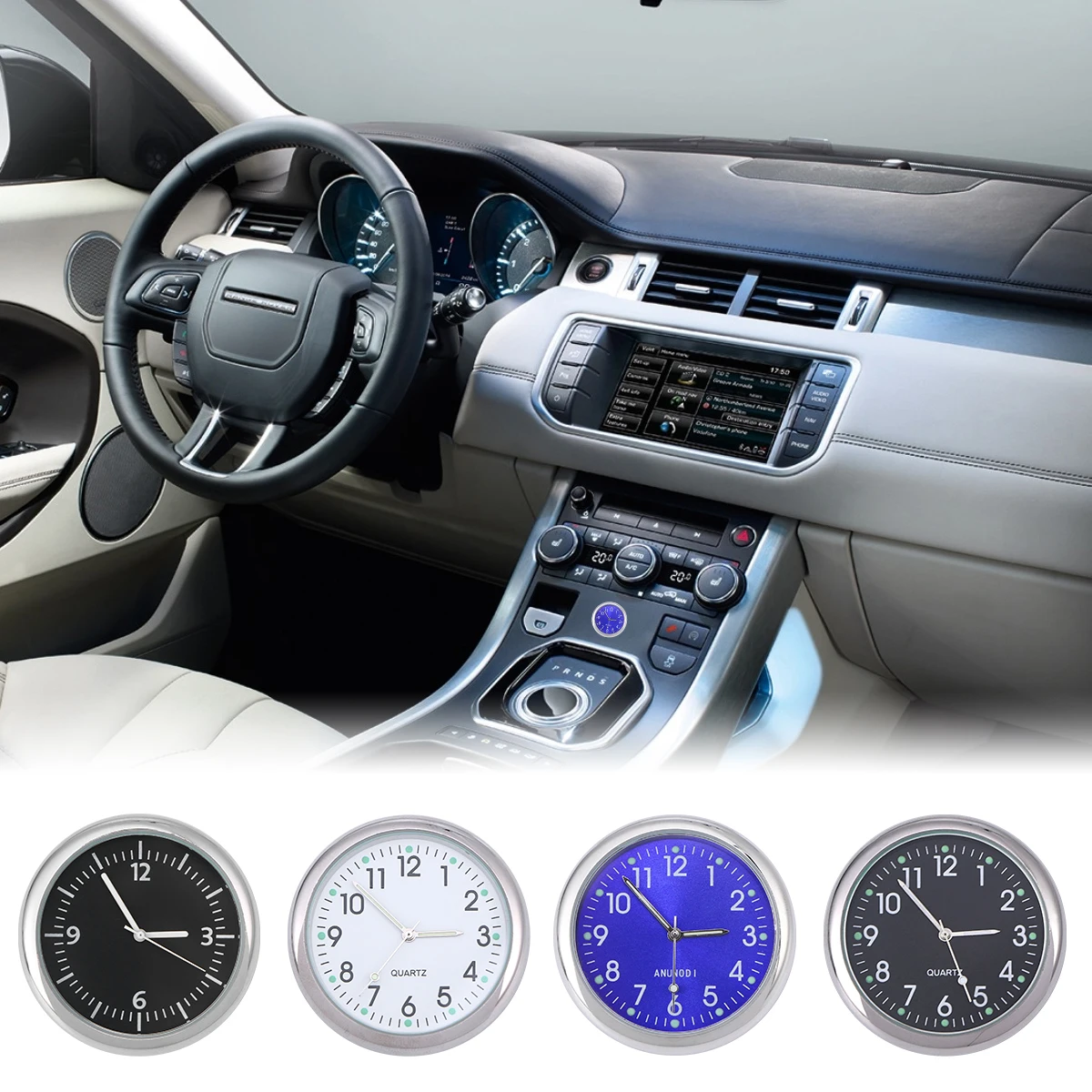 

Universal Car Dashboard Clock Car Electronic Noctilucent Clock Luminous Pointer For Auto Interior Decoration Car Clock