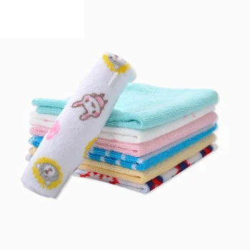 

10Pcs Baby Washcloths Soft Cotton Polyester Infants Bath Towel Saliva Towels New