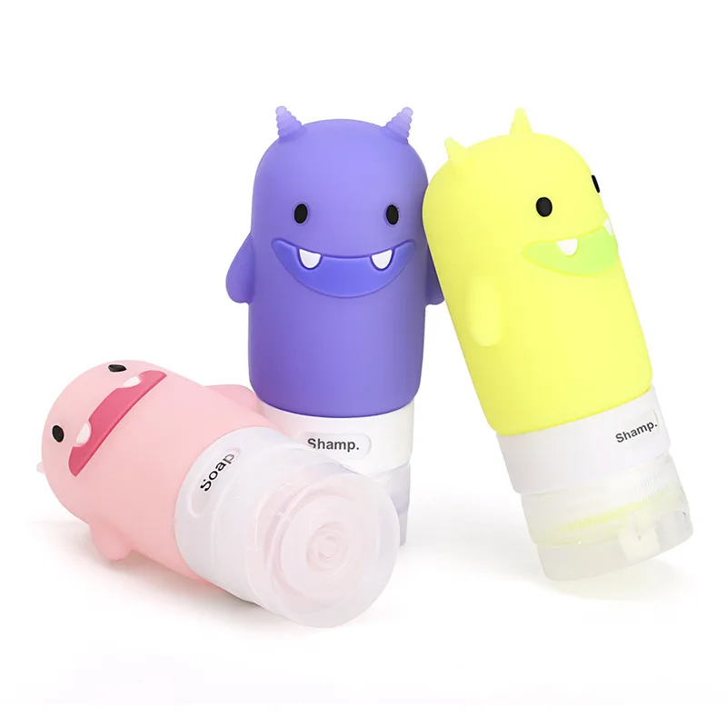 

Outdoor travel portable squeeze bottle Multipurpose cartoon animal modeling bottles foaming soap pump bottle soap dispenser pump