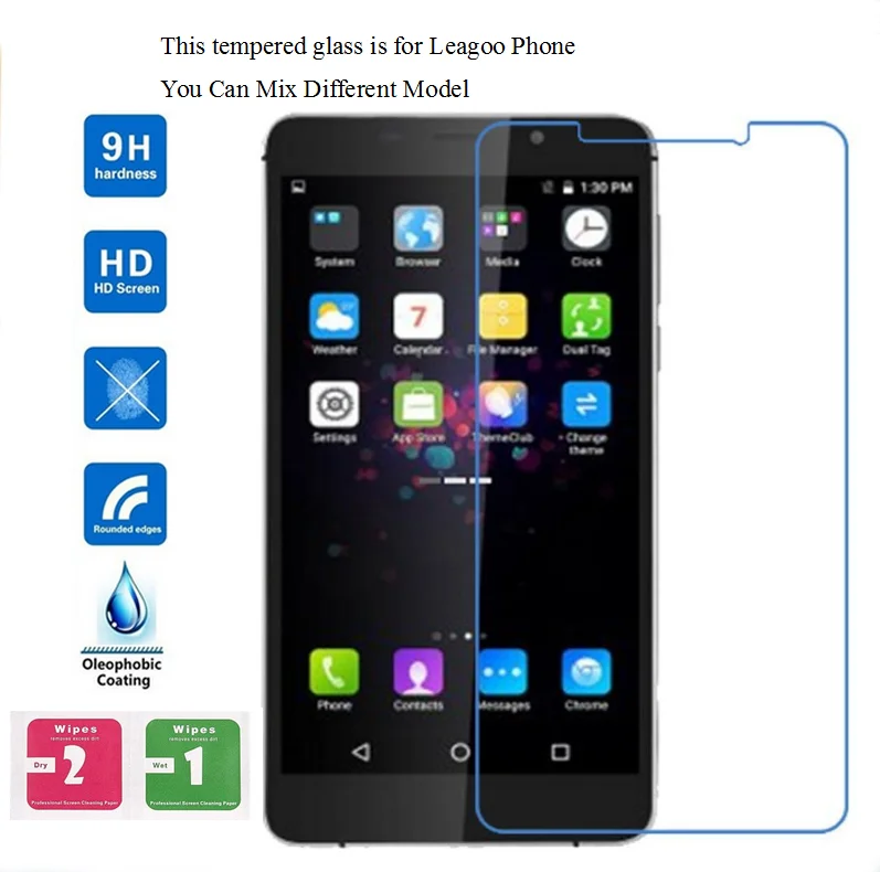 10 PCS Premium Tempered Glass Screen Guard Film For LEAGOO M5 Plus M8 M9 Pro M7 M10 M11 M12 M13 Kiicaa Power | Мобильные телефоны и