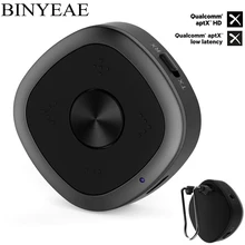 Binyeae bluetooth aptx HD low latency CSR8675 Wireless Transmitter receiver home 3.5mm Audio tv Adapter Aux handsfree car kit