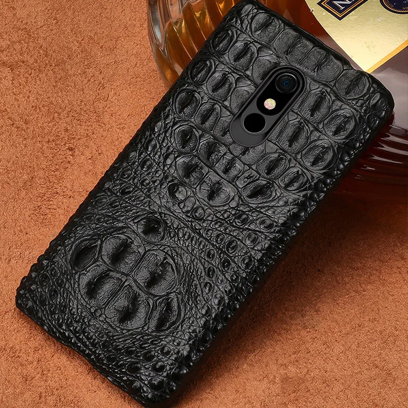 100% Genuine Crocodile Leather Phone case For LG Stylo 5 Covers Luxury Cases for LG Stylo 4 V40 V50 G7 G8 ThinQ G6 G5