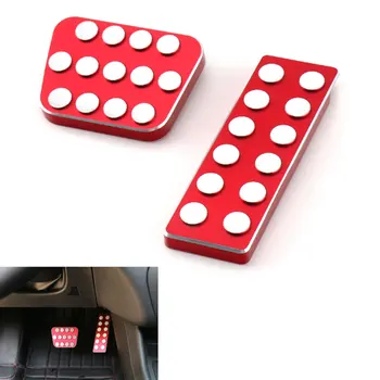 

AT Dots model Fuel Foot Brake Pedal Footrest pedal plate Pad For Cherokee 2014-2016 car styling car-covers