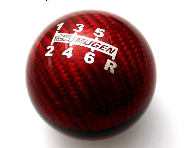 

JDM style black/red line 5/6 Speed M10X1.5 Mugen Carbon Fiber Gear Shift Knob Fit For Honda EK9 EP3 FN2 DC2 DC5 S2000 FD2