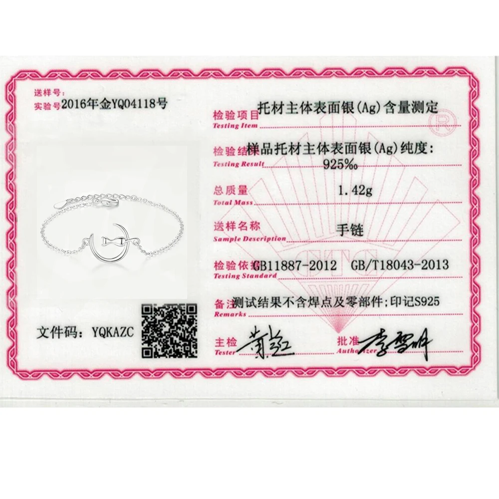 ELESHE Authentic Real 925 Sterling Silver Bracelet with Cute Animal Cat & Moon Charm Bracelets & Bangle Wedding Fashion Jewelry